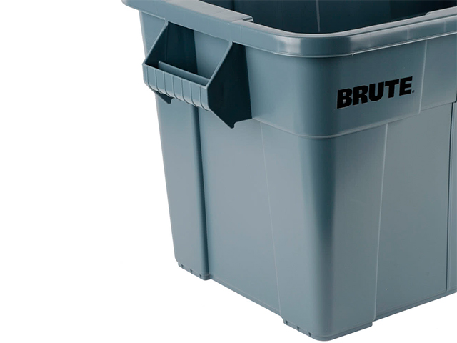 Rubbermaid FG9S3100GRAY BRUTE 20 Gallon Gray NSF Tote with Lid